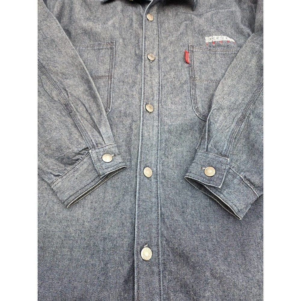 History Iceberg Denim Jean Trucker Jacket Italy Size XL - Picture 6 of 10